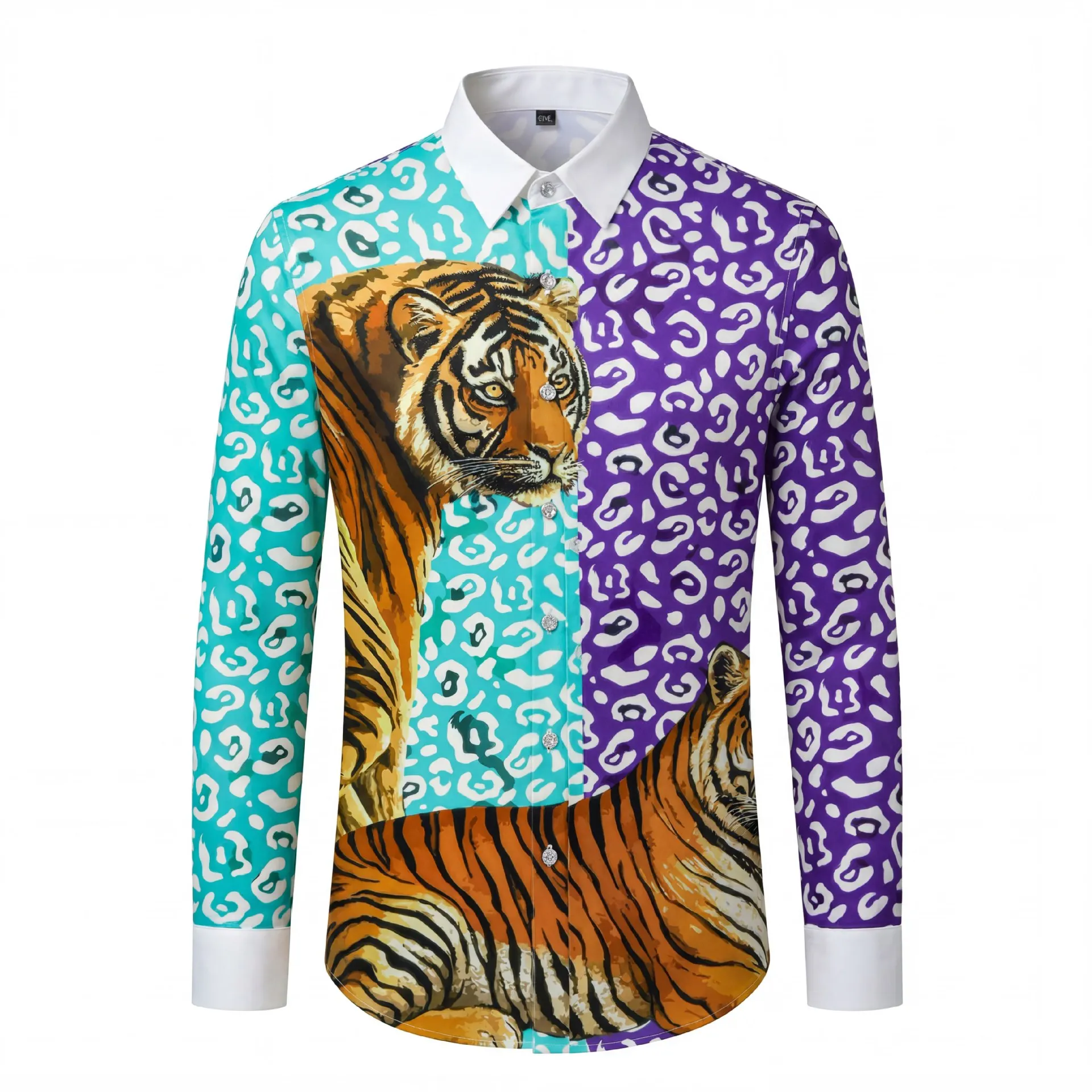 2026 Brand Leopard Tiger Water Diamond Shirt for Men High Quality Casual Business Formal Shirts Social Party Banquet Streetwear
2026 Brand Leopard Tiger Water Diamond Shirt for Men High Quality Casual Business Formal Shirts Social Party Banquet Streetwear