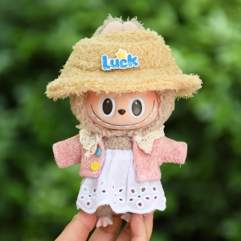 Labubu 15cm/17cm Doll Clothing Labubu Sitting Party Series Pink Woolen Coat White Skirt Macaron LABUBU Cute Baby Clothes
Labubu 15cm/17cm Doll Clothing Labubu Sitting Party Series Pink Woolen Coat White Skirt Macaron LABUBU Cute Baby Clothes
