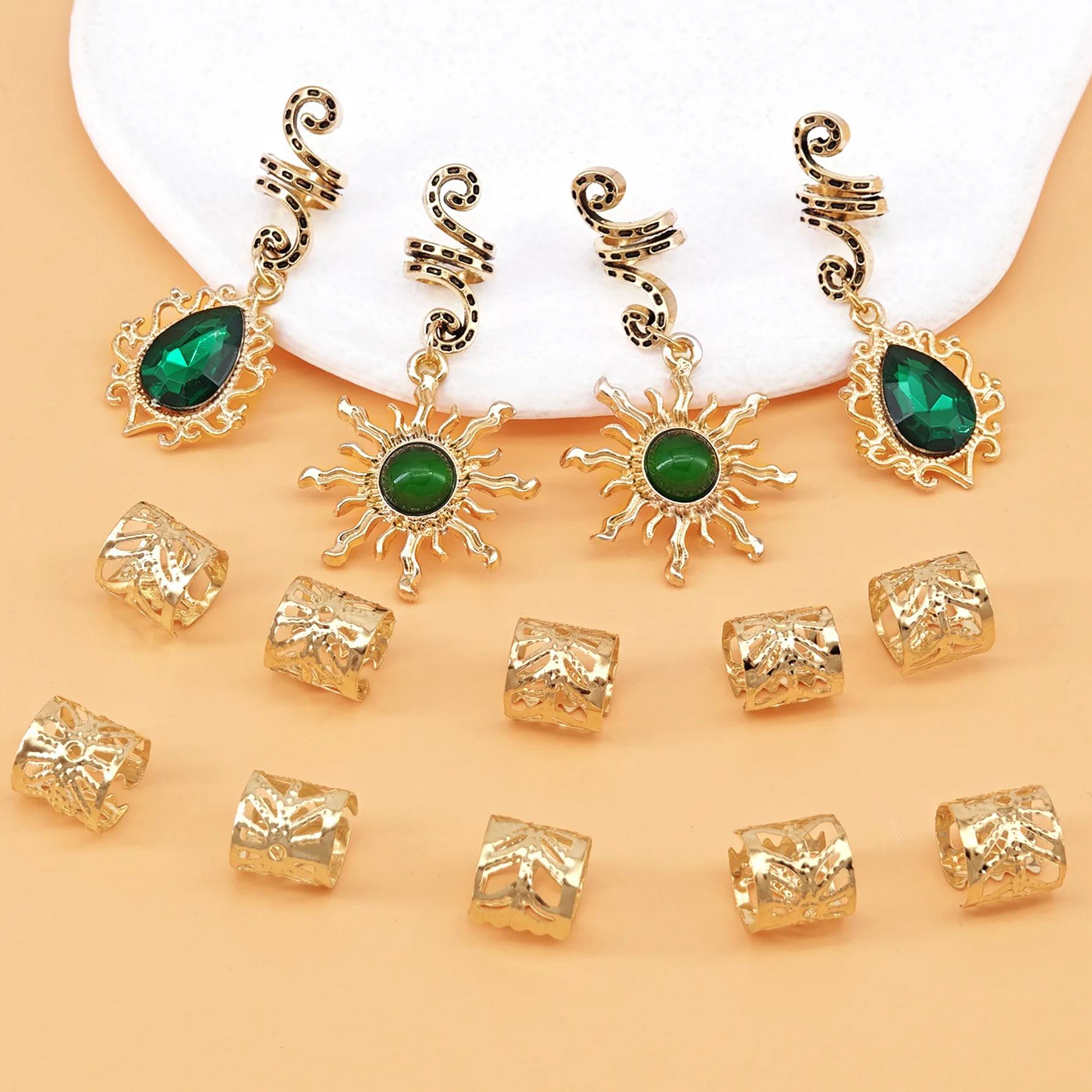 Adjustable Spiral Gem Braid Cuffs Simple Chic Hair Rings for Hot Girl Braided Style Wholesale Supply
Adjustable Spiral Gem Braid Cuffs Simple Chic Hair Rings for Hot Girl Braided Style Wholesale Supply