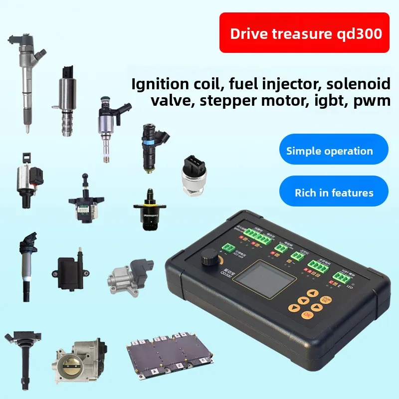 QD-300 Testing Machine Automotive Ignition Coil Injector Solenoid Valve Idle Stepping Motor Instrument Motor Fault Detector
QD-300 Testing Machine Automotive Ignition Coil Injector Solenoid Valve Idle Stepping Motor Instrument Motor Fault Detector