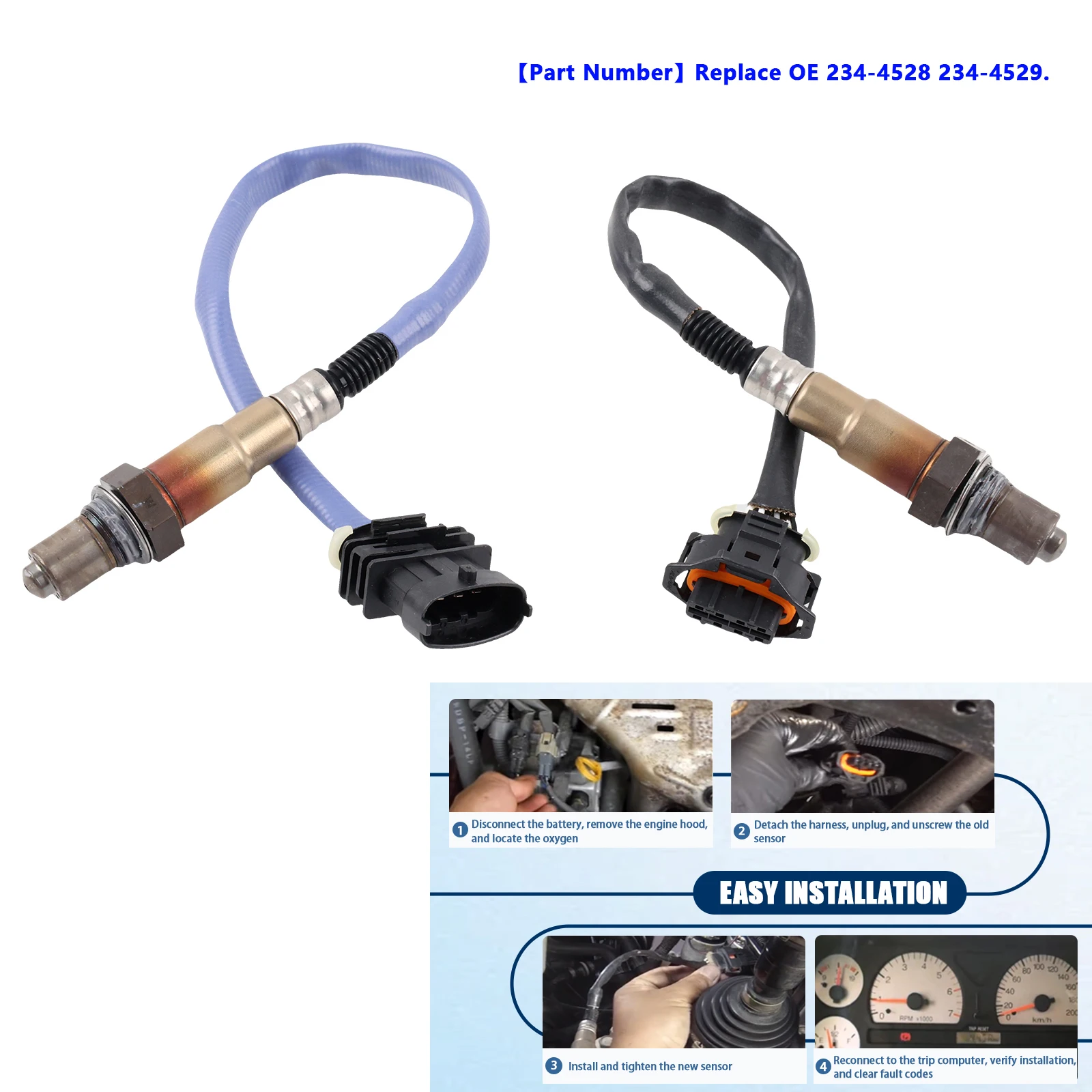 Датчик кислорода вверх и вниз O2 датчик 234-4528 234-4529 для Chevy Cruze 2011-2015 1.4L L4, Sonic 2012-2020 Trax 2012-2020
Датчик кислорода вверх и вниз O2 датчик 234-4528 234-4529 для Chevy Cruze 2011-2015 1.4L L4, Sonic 2012-2020 Trax 2012-2020