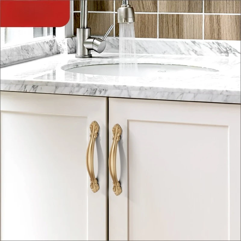 10 Pieces of Brushed Golden Cabinet Handles - Modern and Elegant Kitchen Drawer and Wardrobe Door Knobs - Metal, Multiple Compon
10 Pieces of Brushed Golden Cabinet Handles - Modern and Elegant Kitchen Drawer and Wardrobe Door Knobs - Metal, Multiple Compon