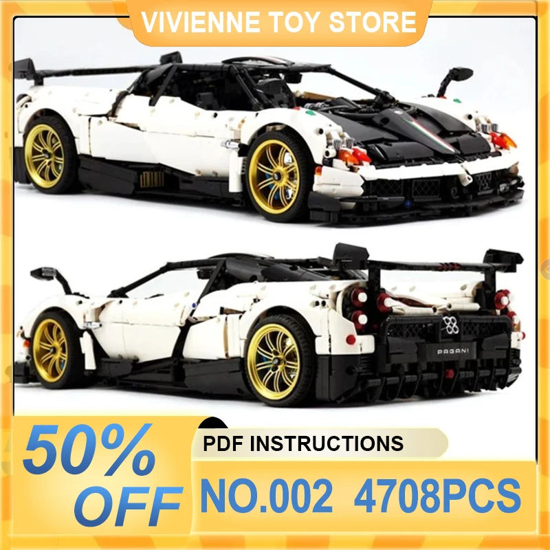 MOC 002 Super Sports Car Hypercar Huayra Model Building Block Technical Vehicle Brick Puzzle Assembly Toy Christmas Gift For Kid
MOC 002 Super Sports Car Hypercar Huayra Model Building Block Technical Vehicle Brick Puzzle Assembly Toy Christmas Gift For Kid