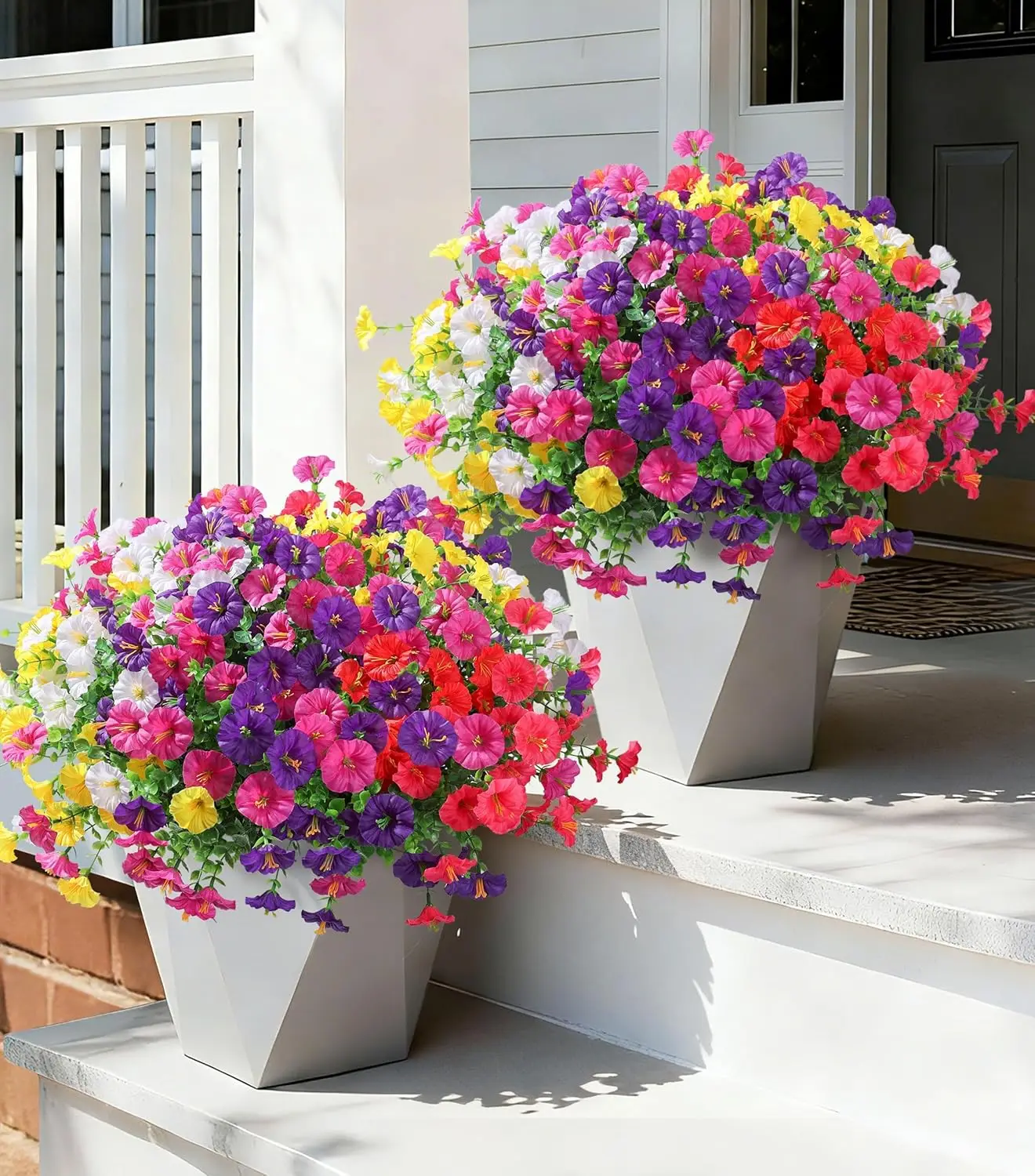 24 Bundles Artificial Flowers for Outdoors Spring Plants Outdoor Decor, Faux Silk Morning Glory Fake Flowers Bulk Petuni
24 Bundles Artificial Flowers for Outdoors Spring Plants Outdoor Decor, Faux Silk Morning Glory Fake Flowers Bulk Petuni