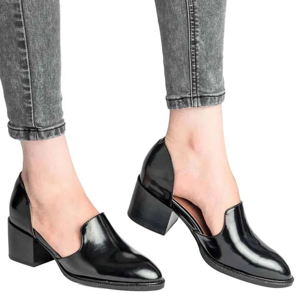 Summer Spring Casual Hollow Out Pointed Toe Single Shoes Leather Chunky Heels Women's Shoes
Summer Spring Casual Hollow Out Pointed Toe Single Shoes Leather Chunky Heels Women's Shoes