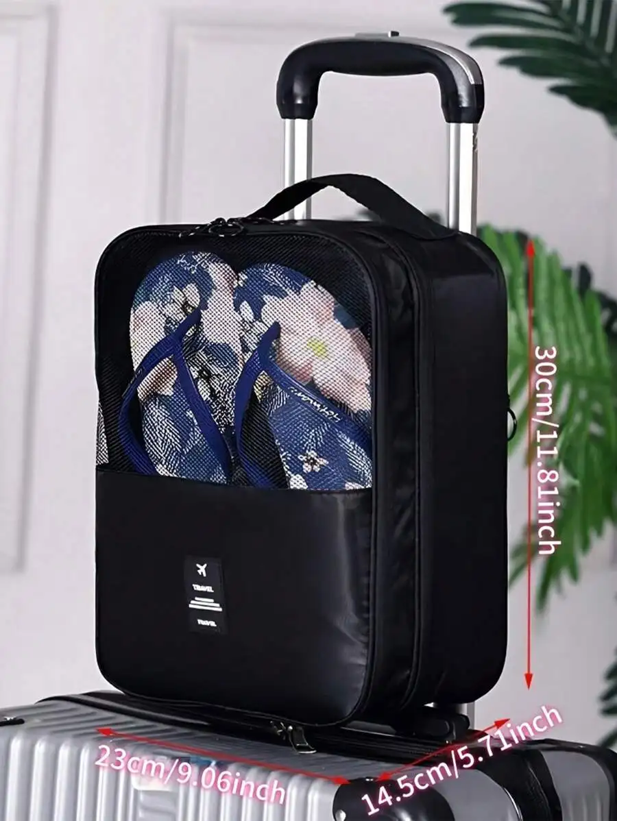 2-In-1 Travel Shoe Bag With Mesh Pocket Luggage Organizer Waterproof Portable Storage For Adults
2-In-1 Travel Shoe Bag With Mesh Pocket Luggage Organizer Waterproof Portable Storage For Adults