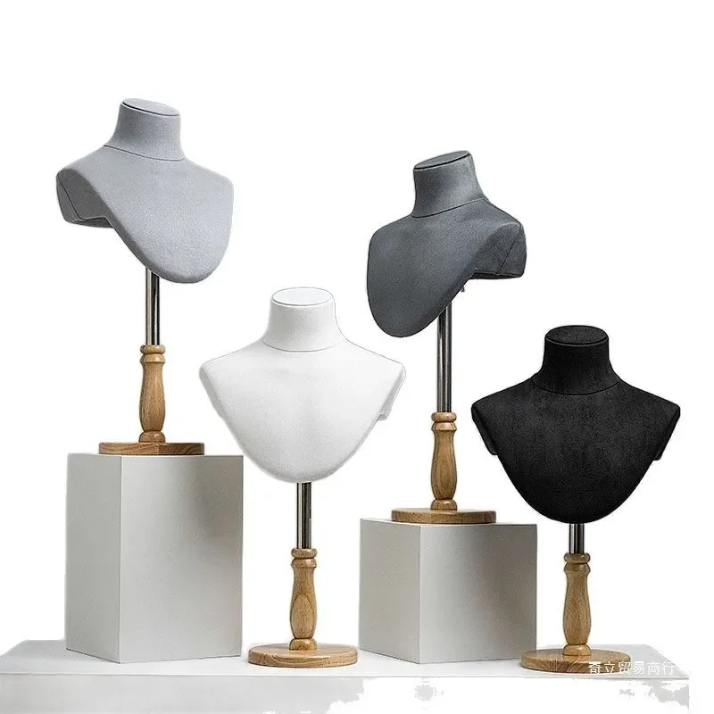 Bust piece, neck mold, necklace, scarf, jewelry display rack, window display, platform prop rack
Bust piece, neck mold, necklace, scarf, jewelry display rack, window display, platform prop rack