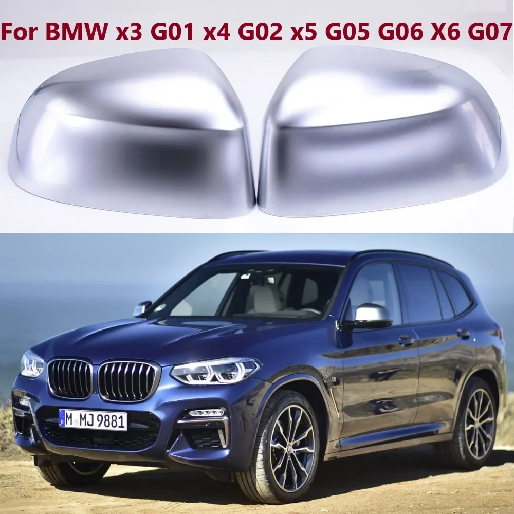 1Pair Matte Silver Car Rear View Side Mirror Cover Cap Shell For BMW x3 G01 x4 G02 x5 G05 G06 X6 G07 X7 2018 2019 2020 2021 2022
1Pair Matte Silver Car Rear View Side Mirror Cover Cap Shell For BMW x3 G01 x4 G02 x5 G05 G06 X6 G07 X7 2018 2019 2020 2021 2022