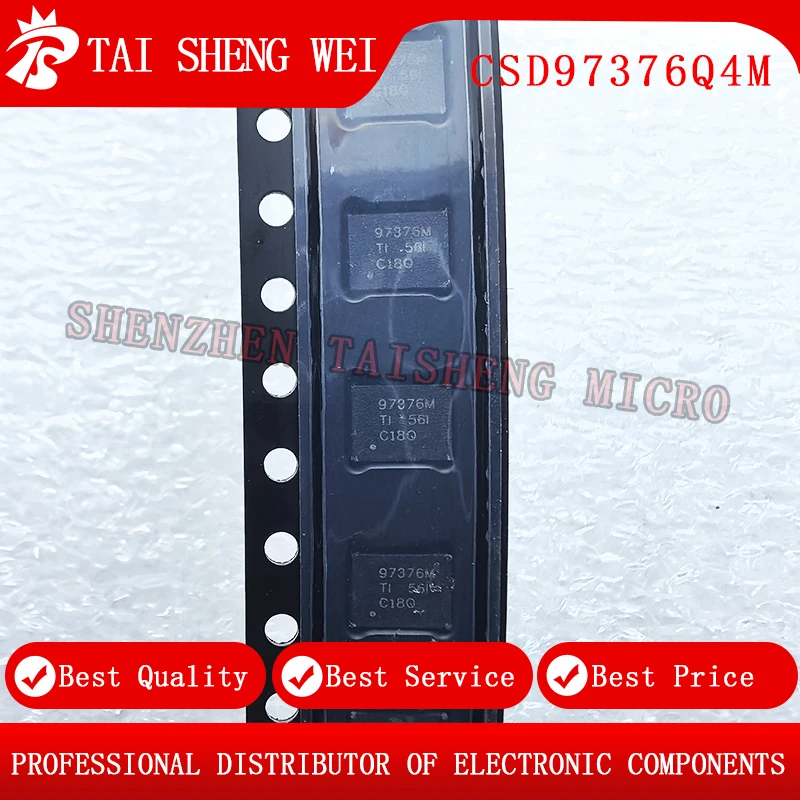 5 pcs new original gate driver IC CSD97376Q4M VSON-8(3.5x4.5) printed 97376M board accessories, power IC, electronic components
5 pcs new original gate driver IC CSD97376Q4M VSON-8(3.5x4.5) printed 97376M board accessories, power IC, electronic components