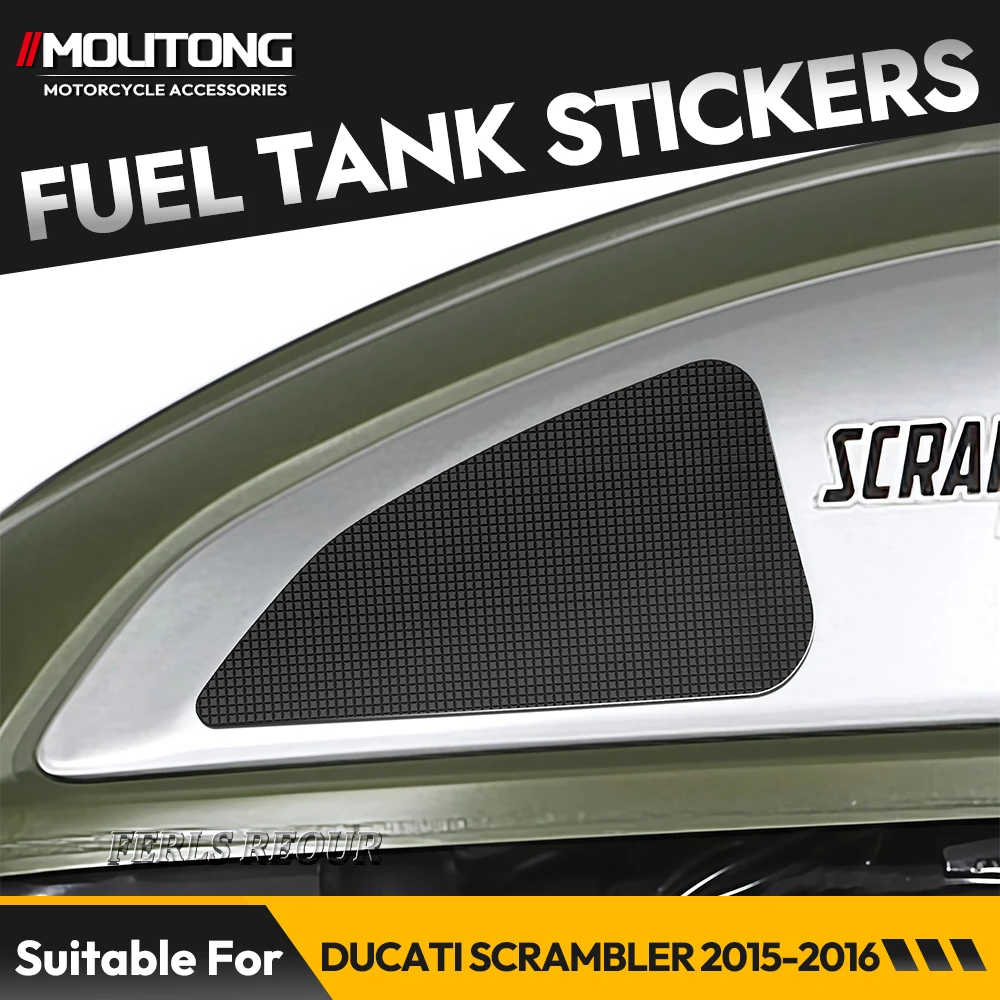 Fuel tank stickers for Ducati Scrambler 2015-2016, black anti-slip fuel tank mats, motorcycle fuel tank protectors
Fuel tank stickers for Ducati Scrambler 2015-2016, black anti-slip fuel tank mats, motorcycle fuel tank protectors