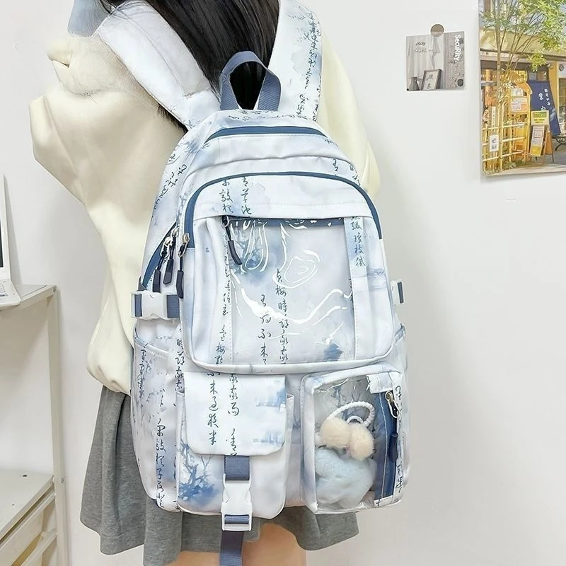 New Cute Nylon Backpack Suitable for Young Girls, Female Students, and Ladies, Multi-Pocket Student Backpack
New Cute Nylon Backpack Suitable for Young Girls, Female Students, and Ladies, Multi-Pocket Student Backpack