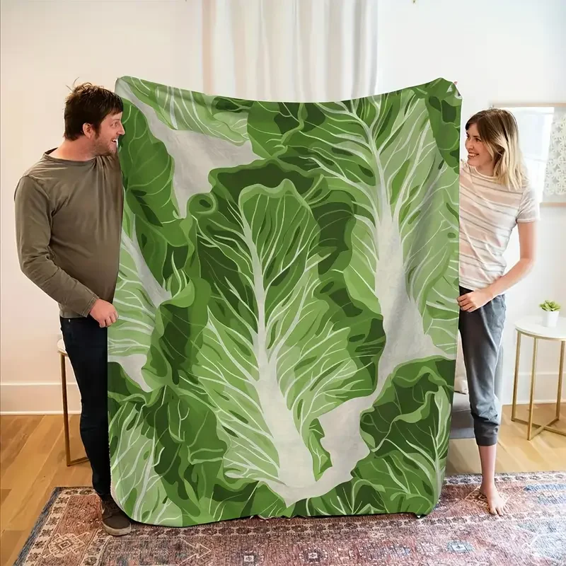 Green leafy vegetable theme pattern flannel blanket suitable for bedding, office, home, camping, warming, sofa, Christmas
Green leafy vegetable theme pattern flannel blanket suitable for bedding, office, home, camping, warming, sofa, Christmas