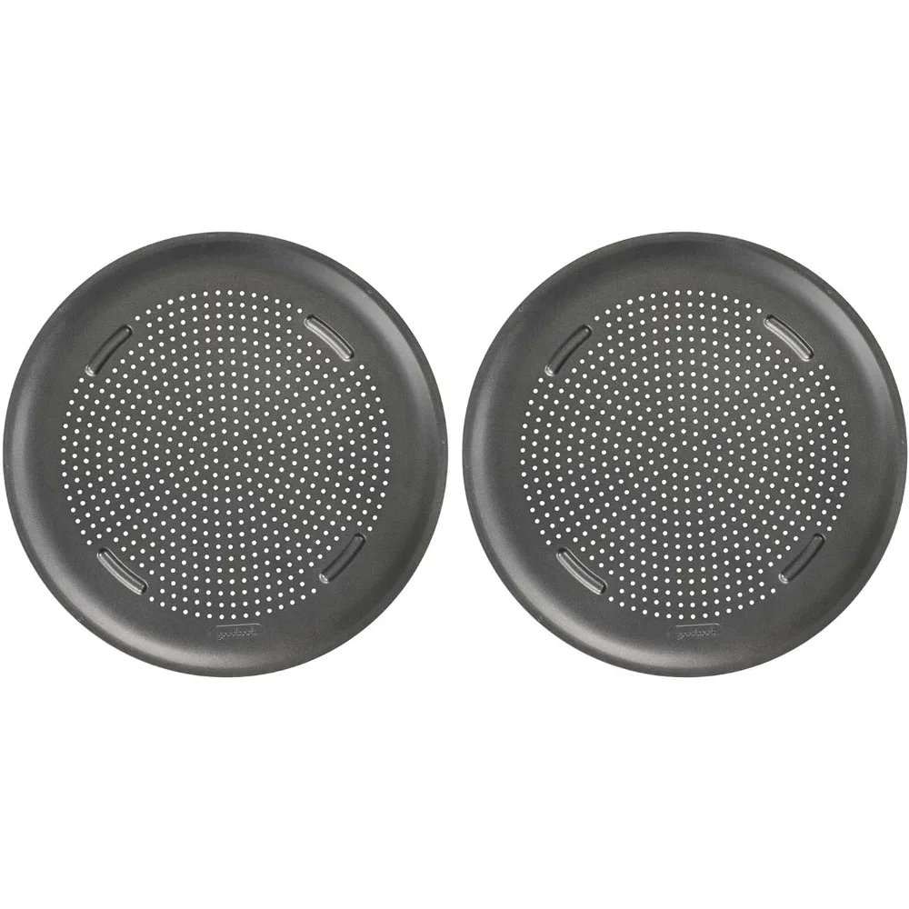 AirPerfect Nonstick 16” Pizza Pan - Set of 2 - Pizza Trays for Oven, Perforated Round Pizza Pan, Carbon Steel Baking
AirPerfect Nonstick 16” Pizza Pan - Set of 2 - Pizza Trays for Oven, Perforated Round Pizza Pan, Carbon Steel Baking