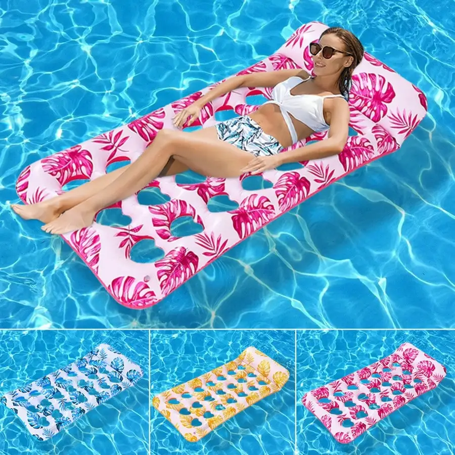 1Pc Inflatable Leaf Hole Floating Raft, Outdoor Water Leaf Patterned Hammock, Adult Pool Party Floating Board
1Pc Inflatable Leaf Hole Floating Raft, Outdoor Water Leaf Patterned Hammock, Adult Pool Party Floating Board