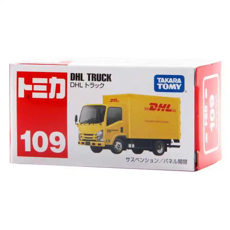 TAKARA TOMY Tomica 109 Isuzu DHL Alloy Car Model Diecast Toy Truck Car toys, model ornaments as gifts for children
TAKARA TOMY Tomica 109 Isuzu DHL Alloy Car Model Diecast Toy Truck Car toys, model ornaments as gifts for children