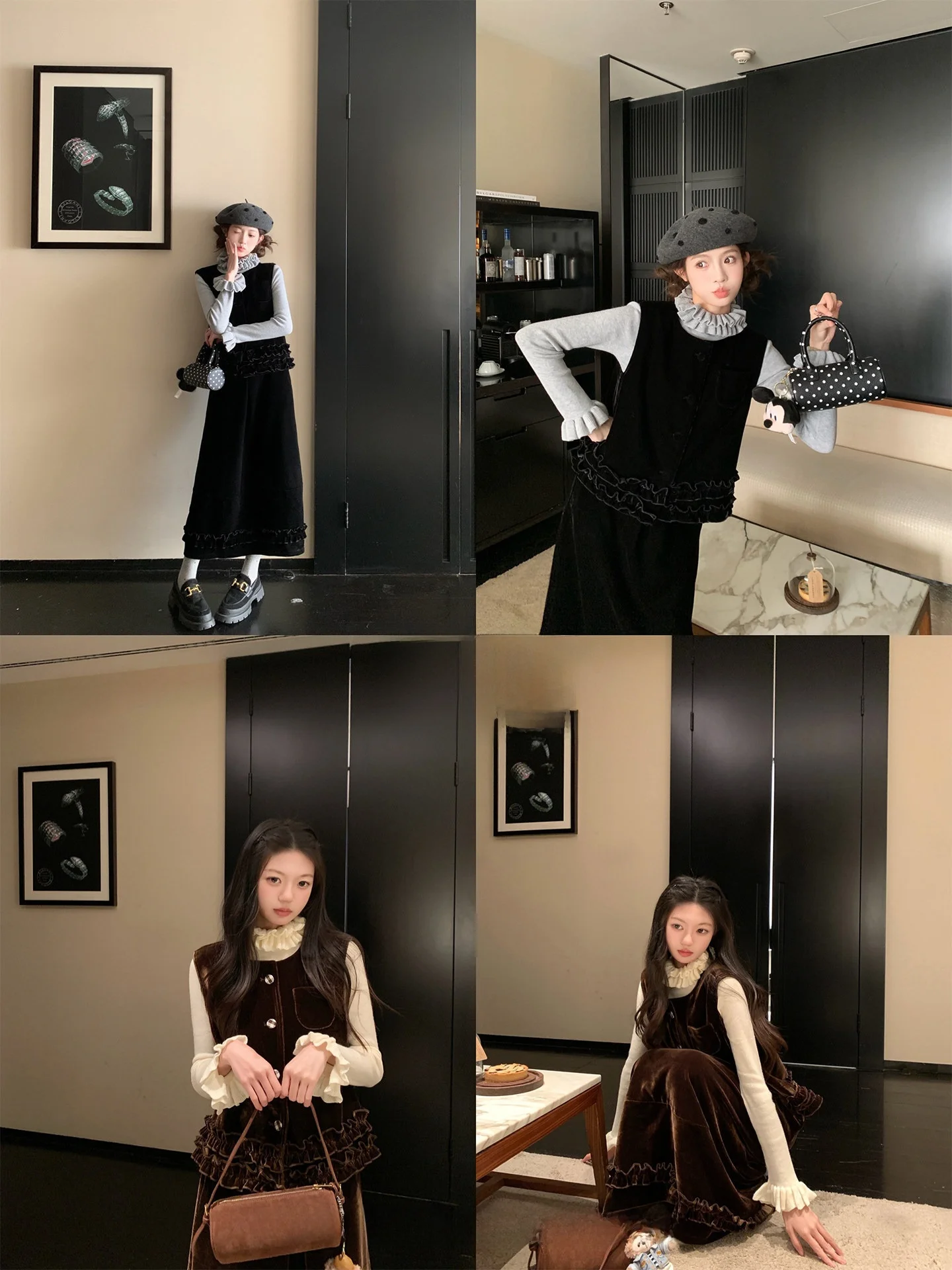 Комплект из бархата с высокой талией FF BLUE: модный повседневный зимний костюм для женщин среднего возраста, топ-жилет высокого качества, два цвета
Комплект из бархата с высокой талией FF BLUE: модный повседневный зимний костюм для женщин среднего возраста, топ-жилет высокого качества, два цвета