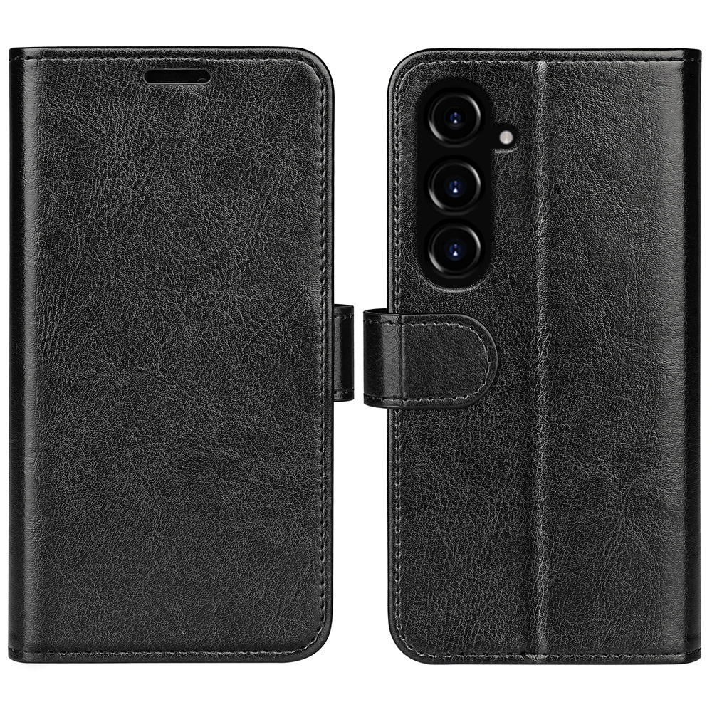 For Samsung Galaxy S23 FE Anti-collision Crazy Horse Texture Phone Case PU Leather Wallet Stand Cover
For Samsung Galaxy S23 FE Anti-collision Crazy Horse Texture Phone Case PU Leather Wallet Stand Cover