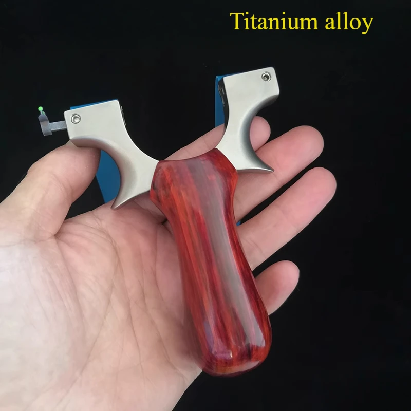 Powerful Outdoor Hunting Titanium Alloy Slingshot with Rubber Bands High Precision Outdoor Competitive Hunting Catapult
Powerful Outdoor Hunting Titanium Alloy Slingshot with Rubber Bands High Precision Outdoor Competitive Hunting Catapult