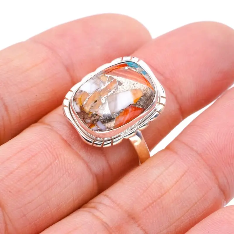 StarGems® Natural Copper Chalcedony Handmade 925 Sterling Silver Ring 8.75 F1189
StarGems® Natural Copper Chalcedony Handmade 925 Sterling Silver Ring 8.75 F1189