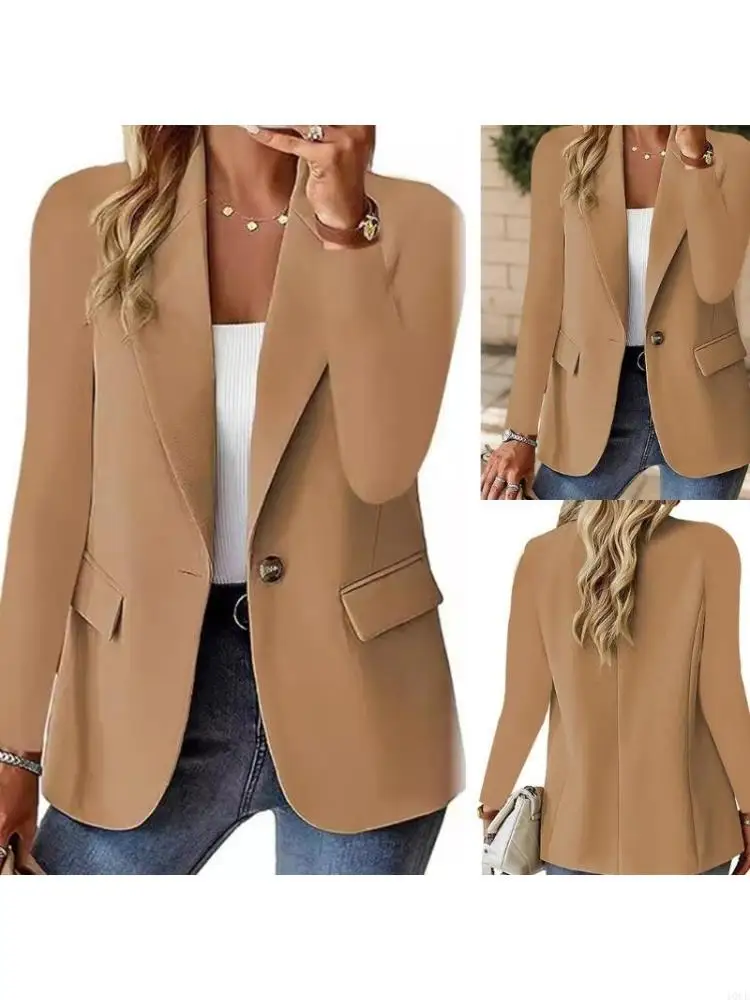 Tailored Fit Women Autumn Blazers Lightweight Polyester Fabric Business Attire Wrinkle Resistance Office
Tailored Fit Women Autumn Blazers Lightweight Polyester Fabric Business Attire Wrinkle Resistance Office