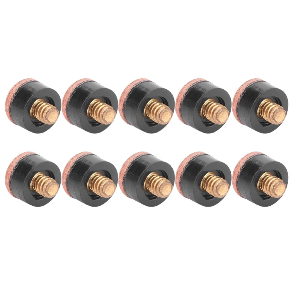 10pcs Billiard accessories Screw-in Ferrules Pool Cue Tips Plastic Iron Replacement Tips Leather Screw-on Tips Pool Cue Repair
10pcs Billiard accessories Screw-in Ferrules Pool Cue Tips Plastic Iron Replacement Tips Leather Screw-on Tips Pool Cue Repair