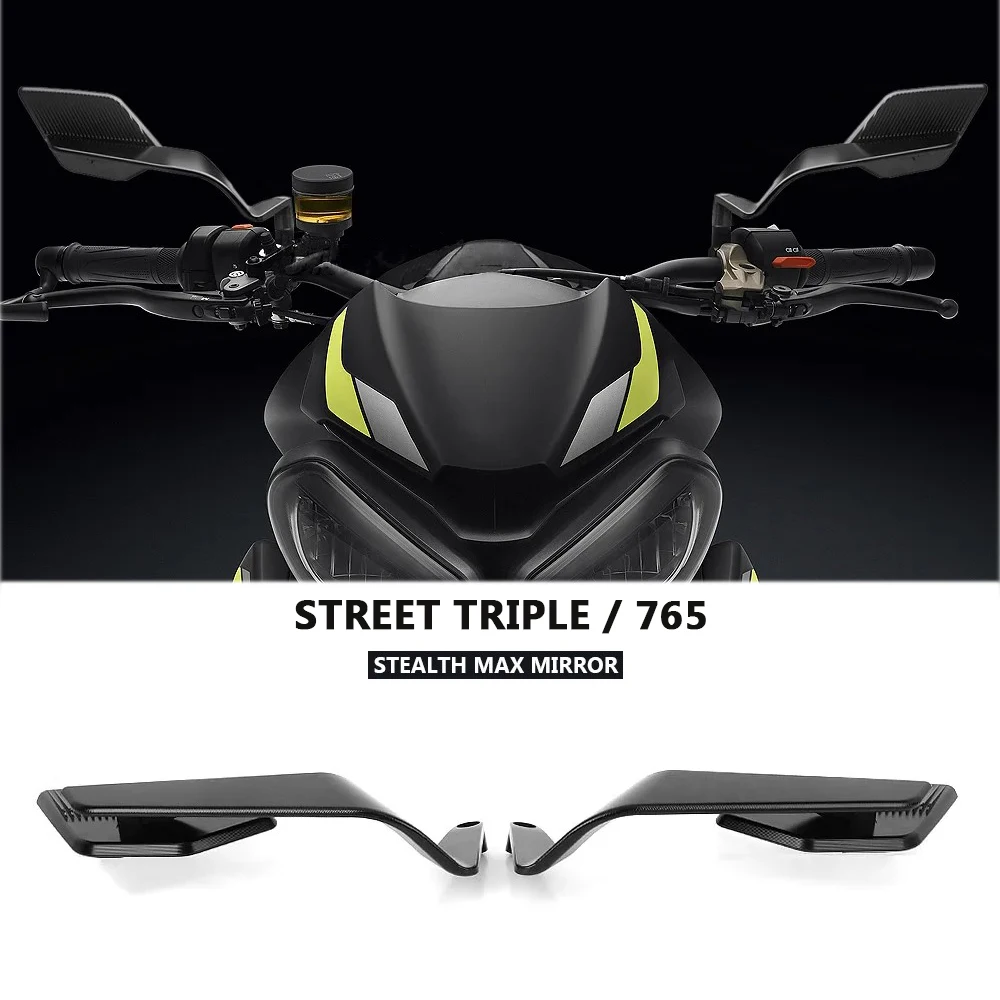 For Street Triple 765 R RS S Mirror Stealth Max Adjustable Mirror Kit Motorcycle Accessories Rearview Mirrors
For Street Triple 765 R RS S Mirror Stealth Max Adjustable Mirror Kit Motorcycle Accessories Rearview Mirrors