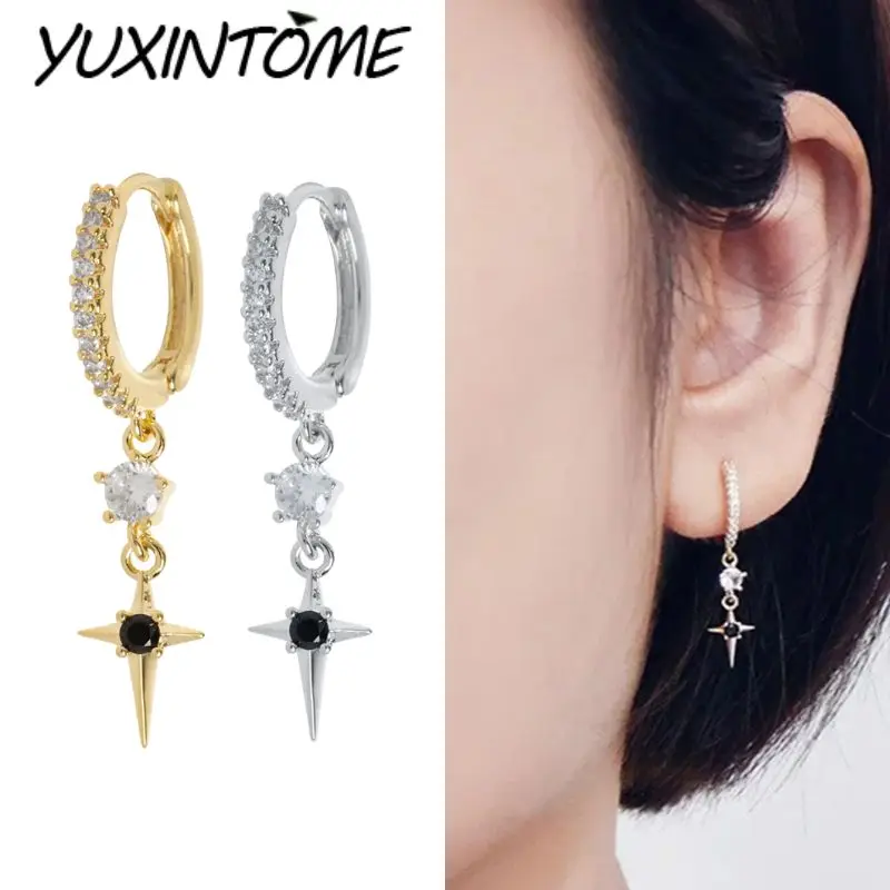 925 Sterling Silver Ear Needle Classic Retro Micro-set Star Zircon Pendant Earrings Women's High-end Luxury Circle Jewelry Gift
925 Sterling Silver Ear Needle Classic Retro Micro-set Star Zircon Pendant Earrings Women's High-end Luxury Circle Jewelry Gift