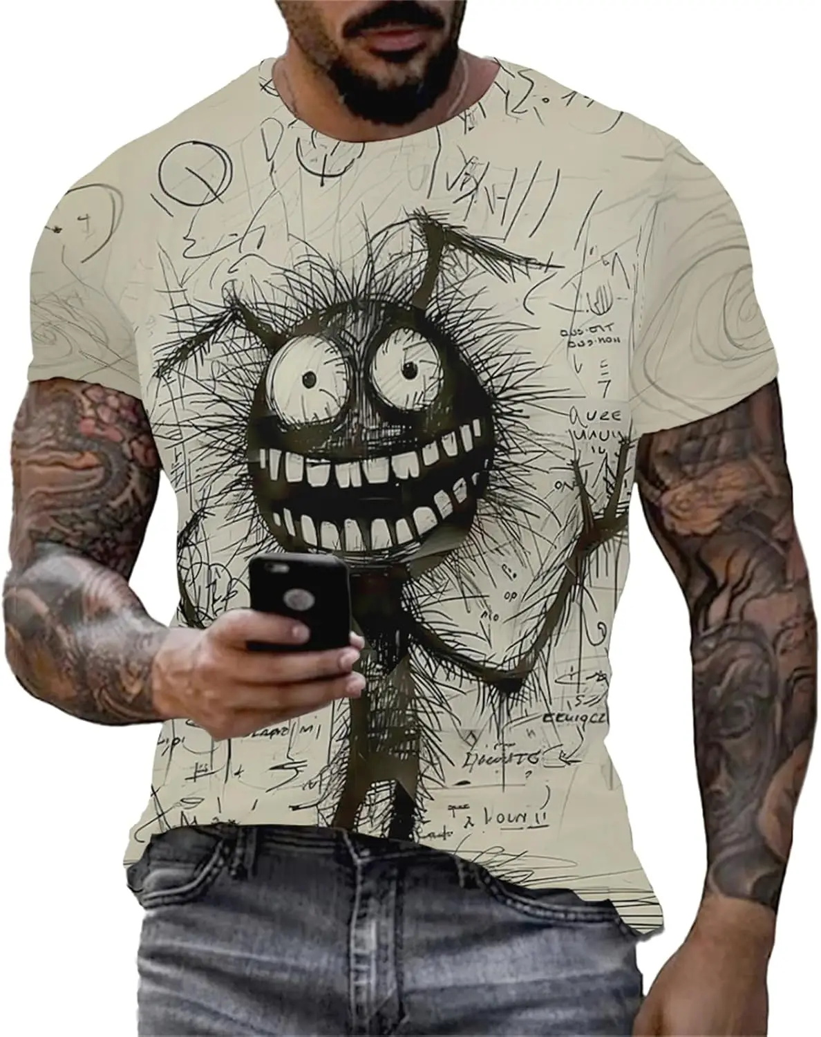 Graphic Tees 3D Printed Monster Pattern Crewneck Breathable Streetwear Fashion Summer Street Oversized Graphic T-Shirts Tees
Graphic Tees 3D Printed Monster Pattern Crewneck Breathable Streetwear Fashion Summer Street Oversized Graphic T-Shirts Tees