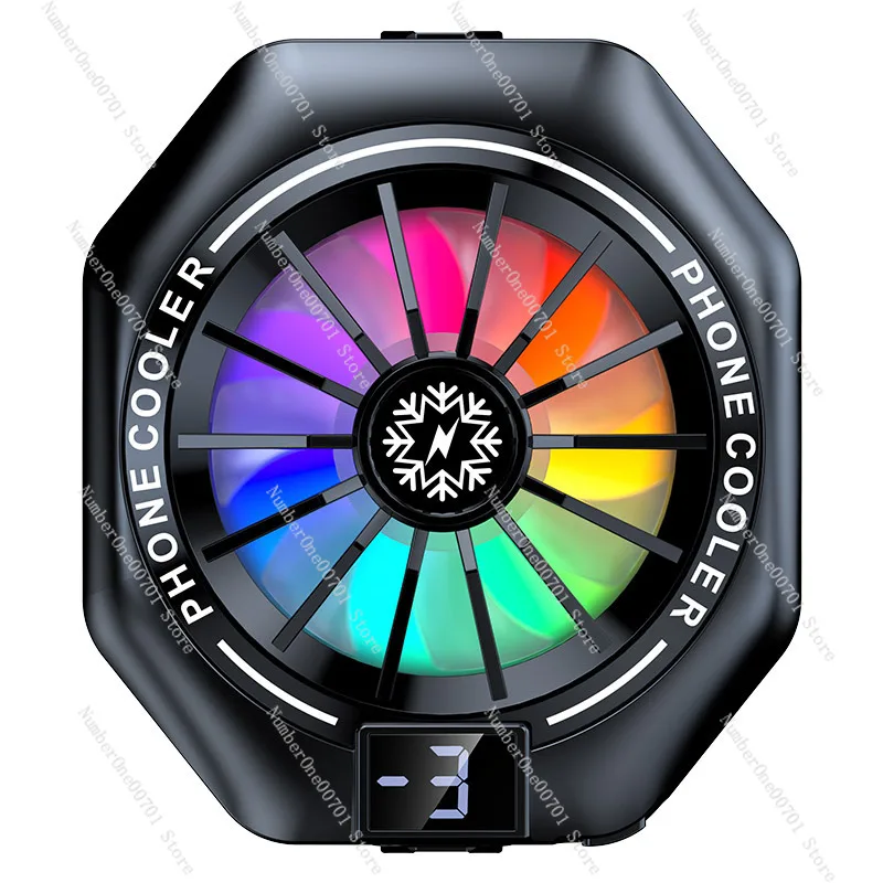 Magnetic mobile phone radiator, ultra-quiet and icy semiconductor refrigeration, live cooling with digital display back, clip
Magnetic mobile phone radiator, ultra-quiet and icy semiconductor refrigeration, live cooling with digital display back, clip