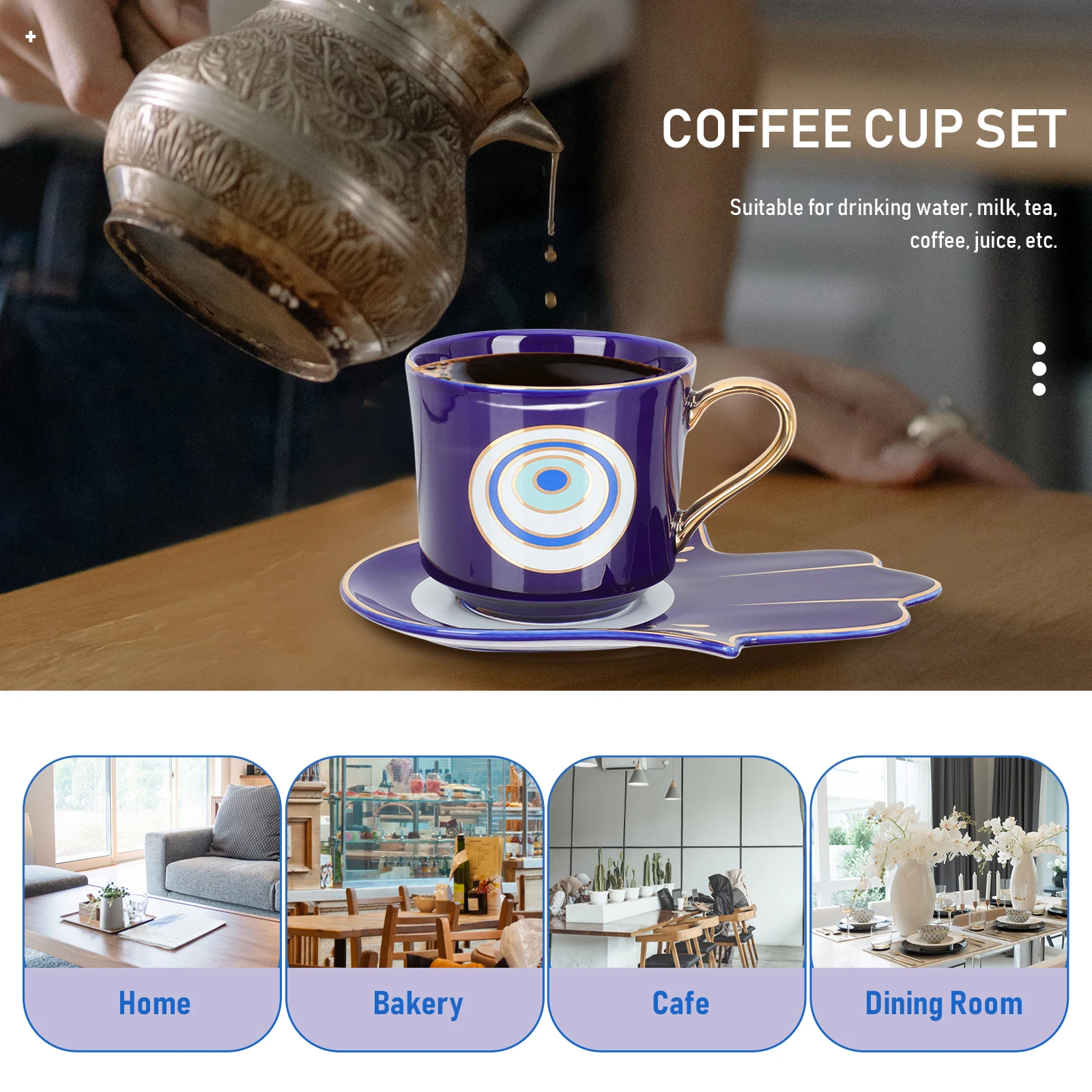 1Set Decorative Tea Cup European Style Ceramic Coffee Cup Elegant Design for Home Office Cafe Afternoon Tea Milk Chocolate
1Set Decorative Tea Cup European Style Ceramic Coffee Cup Elegant Design for Home Office Cafe Afternoon Tea Milk Chocolate