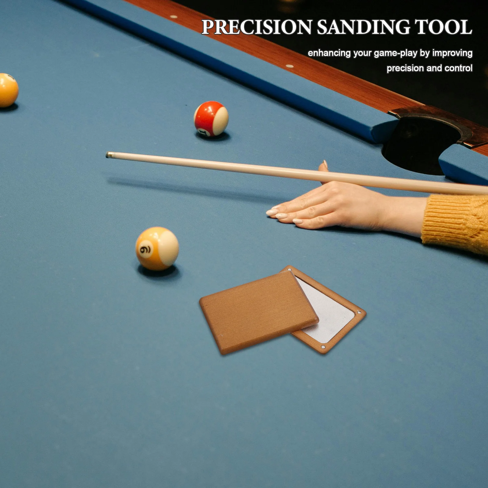 Pool Cue Tip Shaper Wooden Precision Sanding Tool Durable Compact Design Billiard Pool Stick Accessories Billiards Accessories
Pool Cue Tip Shaper Wooden Precision Sanding Tool Durable Compact Design Billiard Pool Stick Accessories Billiards Accessories