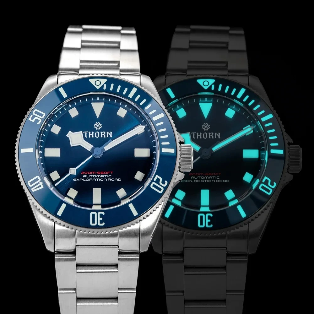THORN 39mm Titanium Dive Watch Personality Trend Dive Watch Automatic winding mechanical movement Diver Watch
THORN 39mm Titanium Dive Watch Personality Trend Dive Watch Automatic winding mechanical movement Diver Watch