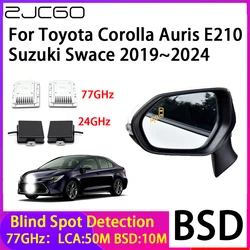 ZJCGO Car Blind Spot Detection BSD Mirror Rear Radar Detection System for Toyota Corolla Auris E210 Suzuki Swace 2019~2024 ZJCGO Car Blind Spot Detection BSD Mirror Rear Radar Detection System for Toyota Corolla Auris E210 Suzuki Swace 2019~2024