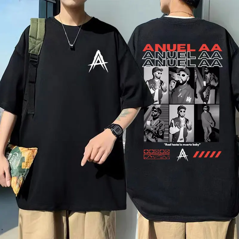 Anuel AA Real Hasta La Muerte Baby Graphic T-shirt Men's Vintage Fashion Rap Tshirt Men Women Hip Hop Oversized Tee Short Sleeve
Anuel AA Real Hasta La Muerte Baby Graphic T-shirt Men's Vintage Fashion Rap Tshirt Men Women Hip Hop Oversized Tee Short Sleeve