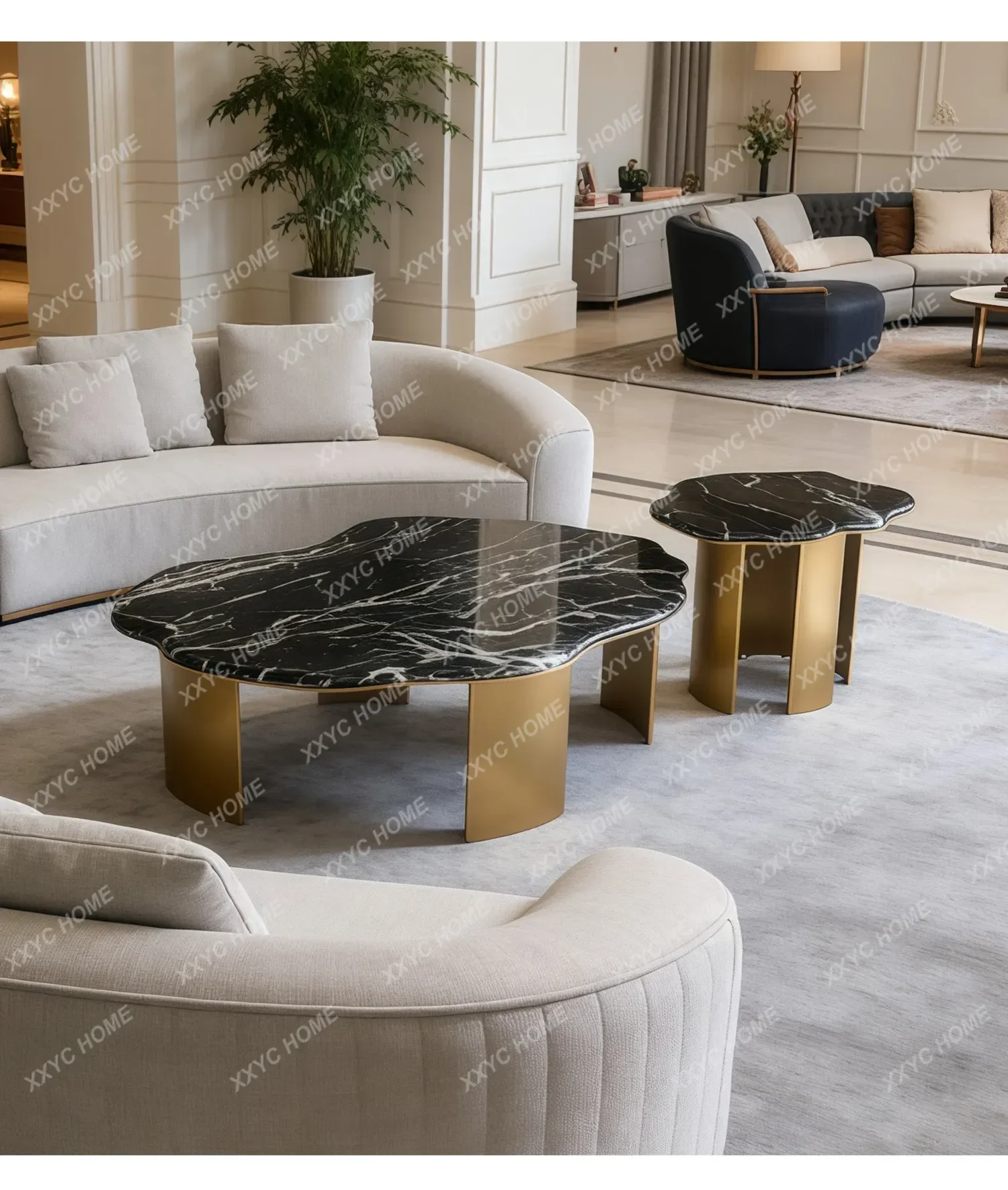 Modern light luxury marble stainless steel size coffee table large flat living room coffee tableTJ
Modern light luxury marble stainless steel size coffee table large flat living room coffee tableTJ