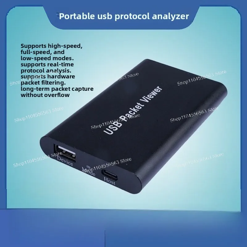 Portable USB Protocol Analyzer, Supports High Speed, Full Speed, Low Speed, USB Analyzer, Packet Capture, Sniffing
Portable USB Protocol Analyzer, Supports High Speed, Full Speed, Low Speed, USB Analyzer, Packet Capture, Sniffing