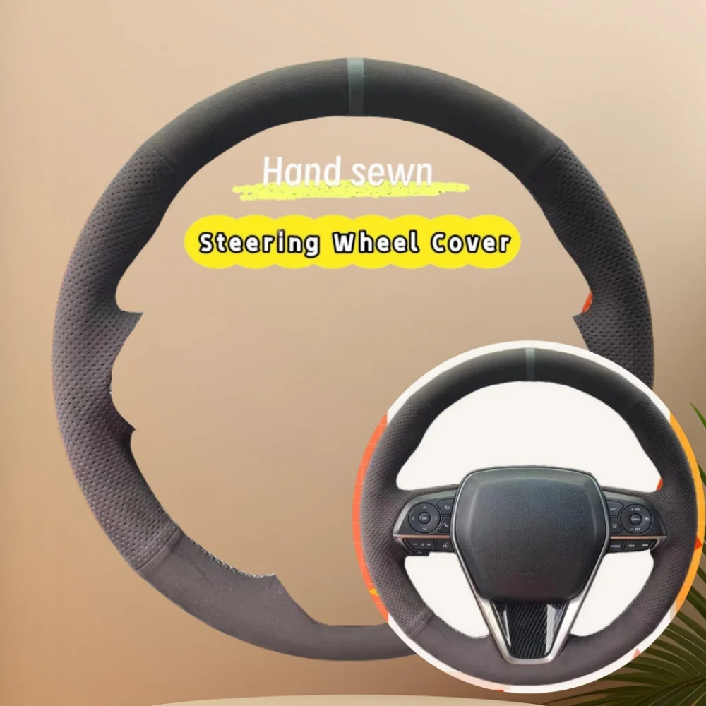 Custom Car Steering Wheel Cover Suede Leather For Toyota Avalon Camry 2018-2019 Corolla 2018 Steering Wheel Braid Car Accessory
Custom Car Steering Wheel Cover Suede Leather For Toyota Avalon Camry 2018-2019 Corolla 2018 Steering Wheel Braid Car Accessory