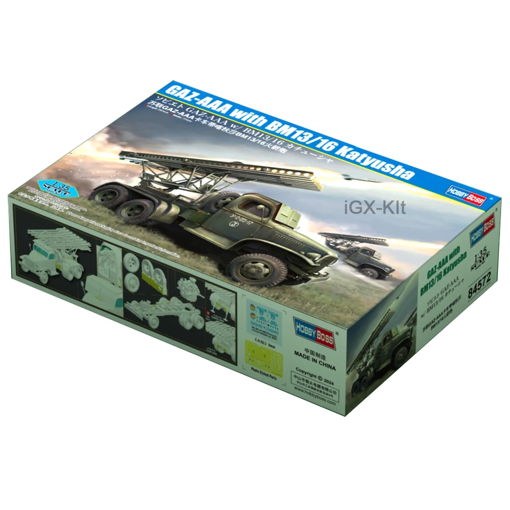 Hobbyboss 84572 масштаб 1/35, советский ГАЗААА ГАЗ-ААА, грузовик, ракетная установка, хобби, ремесло, игрушка, пластиковая модель, строительный комплект
Hobbyboss 84572 масштаб 1/35, советский ГАЗААА ГАЗ-ААА, грузовик, ракетная установка, хобби, ремесло, игрушка, пластиковая модель, строительный комплект