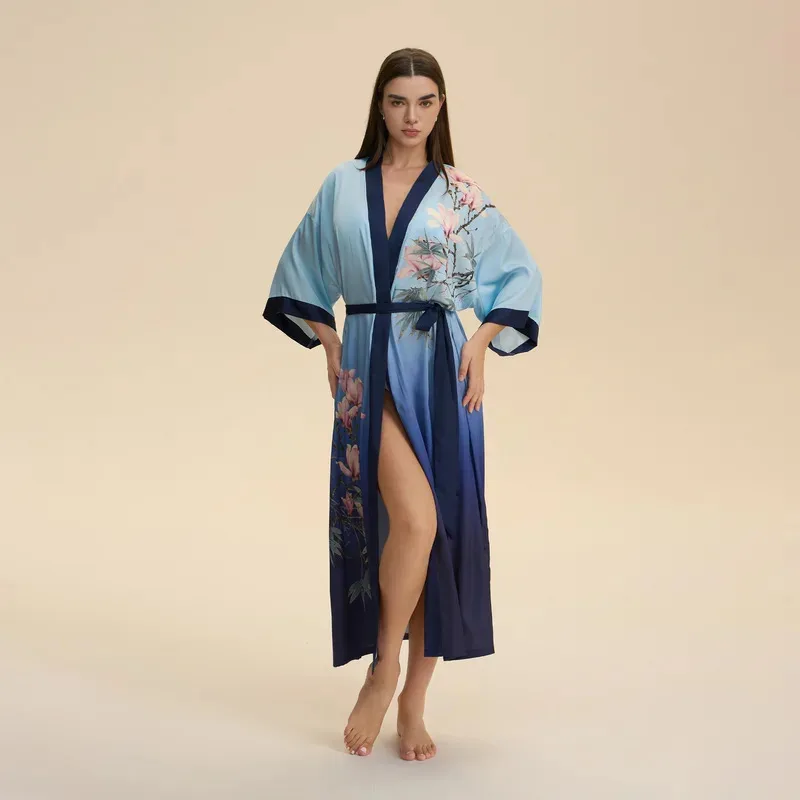 Print Robe Dressing Gown Womens Bathrobe Lingerie Satin Sleepwear Nightgown Lounge Wear Spring Summer Kimono Sleepdress d'4o
Print Robe Dressing Gown Womens Bathrobe Lingerie Satin Sleepwear Nightgown Lounge Wear Spring Summer Kimono Sleepdress d'4o