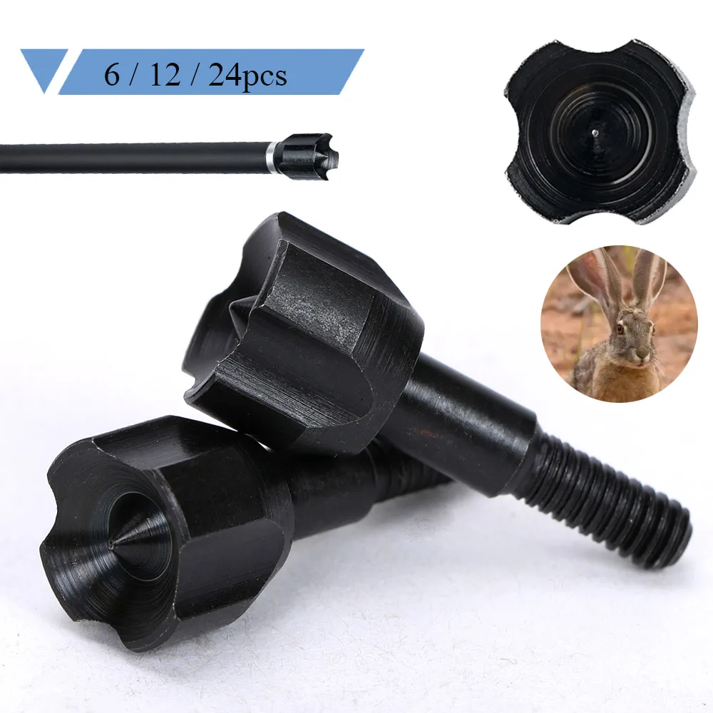 100 Grain Archery Hunting Broadheads - Screw-in Arrow Tips for Outdoor Bow Shooting & Close-Range Hunting, Fur Protection Design
100 Grain Archery Hunting Broadheads - Screw-in Arrow Tips for Outdoor Bow Shooting & Close-Range Hunting, Fur Protection Design