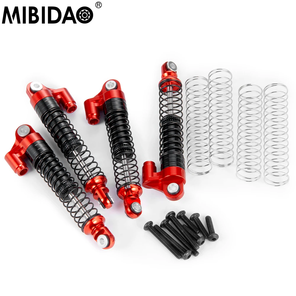 MIBIDAO 4Pcs Aluminum 62mm Shock Absorbers Front & Rear Damper For 1/18 TRX-4M Bronco Defender RC Crawler Car Parts
MIBIDAO 4Pcs Aluminum 62mm Shock Absorbers Front & Rear Damper For 1/18 TRX-4M Bronco Defender RC Crawler Car Parts