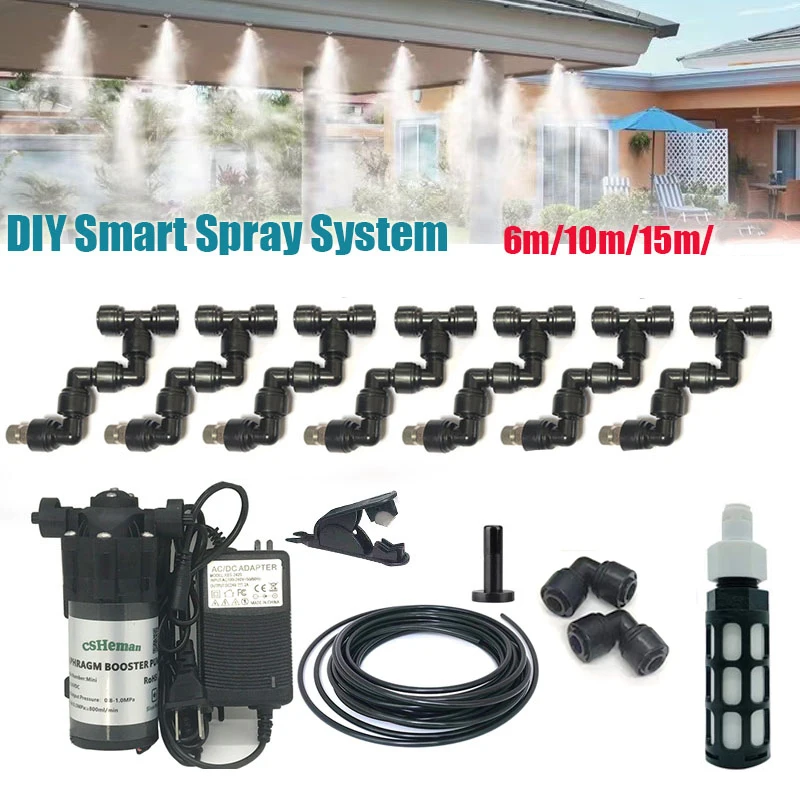 DIY Misting Cooling Kit 360 Adjustable Universal Spray For Garden Greenhouse Irrigation System Aquarium Reptile Humidity
DIY Misting Cooling Kit 360 Adjustable Universal Spray For Garden Greenhouse Irrigation System Aquarium Reptile Humidity