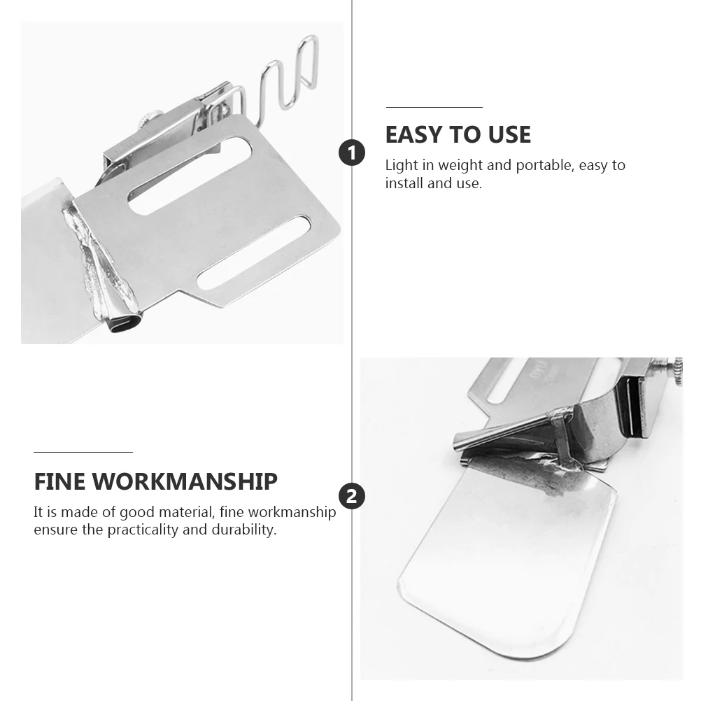 Binding Device Double Fold Angle Binder Replacement Sewing Machine Parts Component Tool Electric Stainless Steel 
Binding Device Double Fold Angle Binder Replacement Sewing Machine Parts Component Tool Electric Stainless Steel