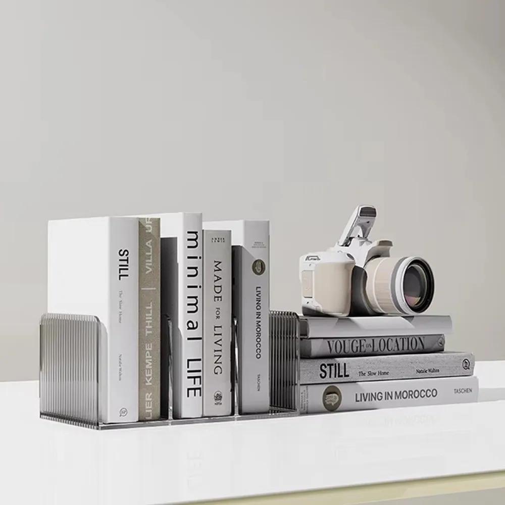 New Transparent Bookends Stand PET Bookend Storage Rack Bookshelf Desktop Decorative
New Transparent Bookends Stand PET Bookend Storage Rack Bookshelf Desktop Decorative