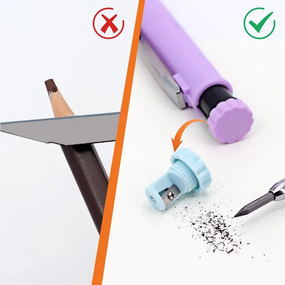 Simple 2.8mm Carpenter Pencil Deep Hole Mechanical Woodworking Pencil Replaceable Lead Construction Pencil DIY Woodworking Tools
Simple 2.8mm Carpenter Pencil Deep Hole Mechanical Woodworking Pencil Replaceable Lead Construction Pencil DIY Woodworking Tools