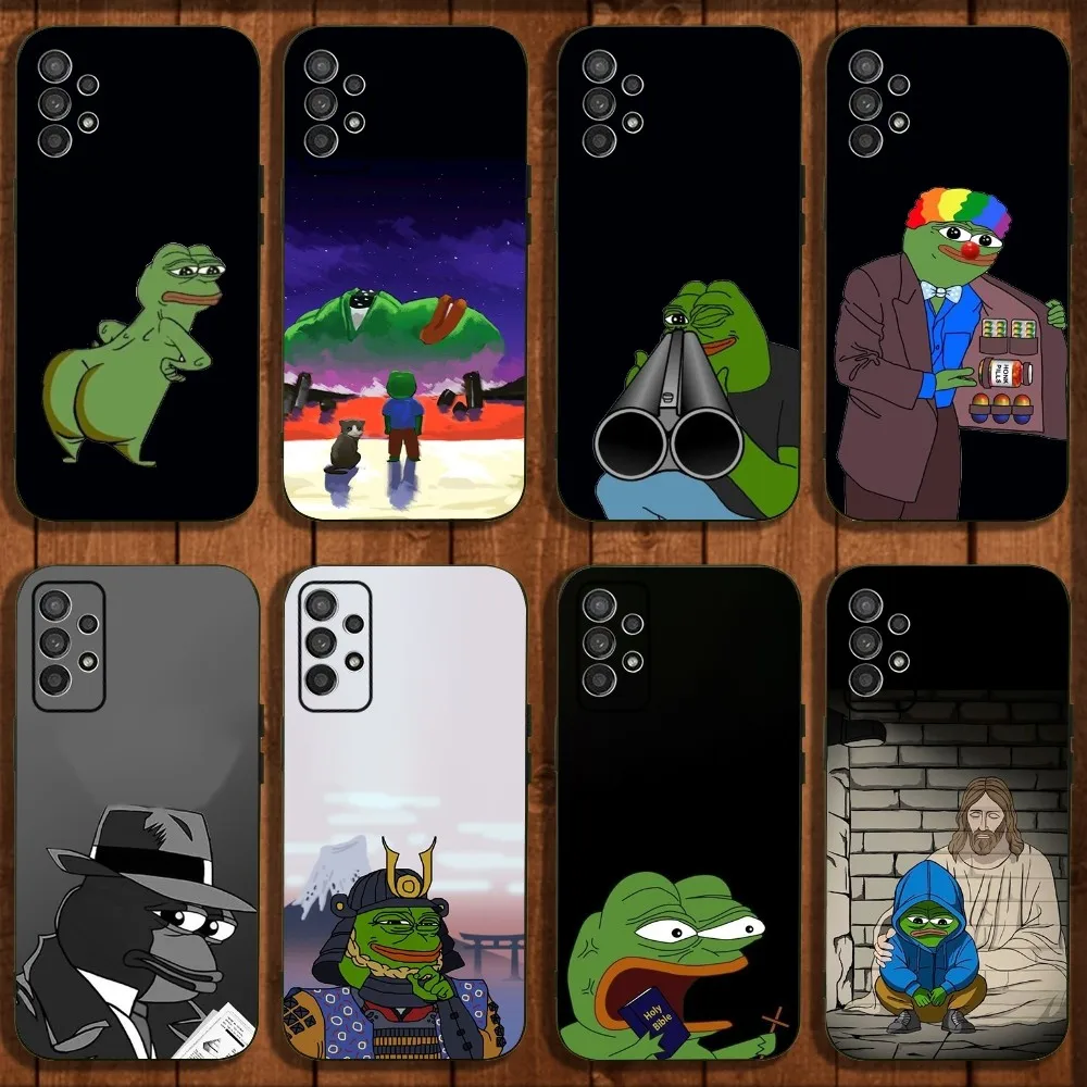 Funny P-Pepe Frog Sad Phone Case For Samsung Galaxy A13,A21s,A22,A31,A32,A52,A53,A71,A80,A91 Soft Black Cover
Funny P-Pepe Frog Sad Phone Case For Samsung Galaxy A13,A21s,A22,A31,A32,A52,A53,A71,A80,A91 Soft Black Cover