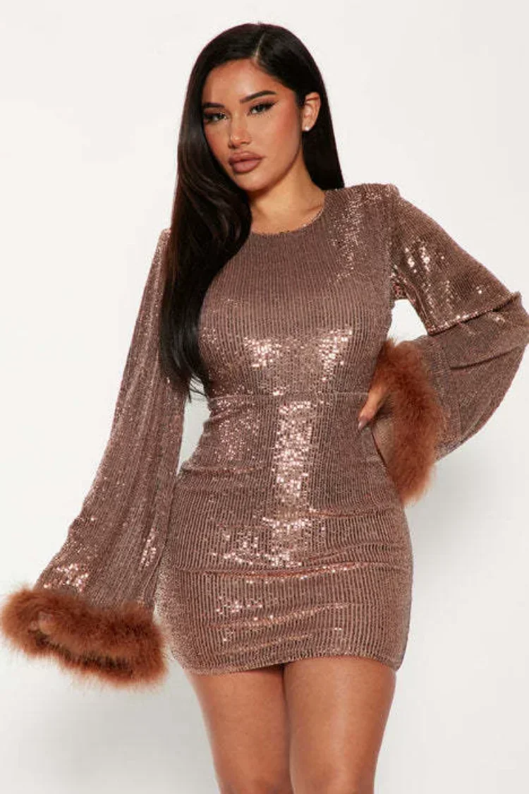 GUWU Feather Flare Long Sleeve O-neck Sequined Pencil Bodycon Mini Women Dress Night Club Vestidos Evening Sexy Party Dresses
GUWU Feather Flare Long Sleeve O-neck Sequined Pencil Bodycon Mini Women Dress Night Club Vestidos Evening Sexy Party Dresses