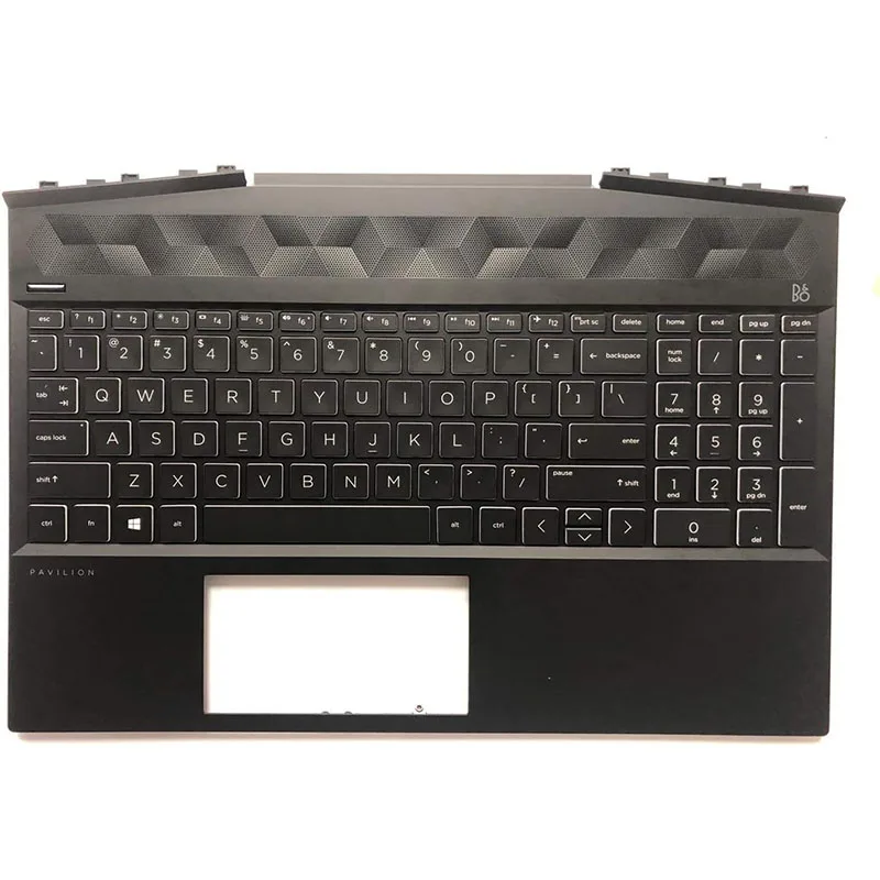 Palmrest Upper Case Touchpad with Backlight Keyboard for HP Gaming Pavilion 15-DK 15-DK0126TX TPN-C141, Compatible with Part Num
Palmrest Upper Case Touchpad with Backlight Keyboard for HP Gaming Pavilion 15-DK 15-DK0126TX TPN-C141, Compatible with Part Num