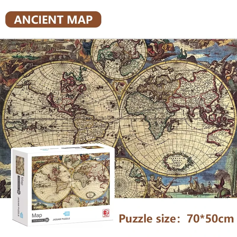 1000pcs Puzzle Paper Toys Ancient Map Famous Paintings 1000 Pieces Jigsaw Puzzle Children Gift Adult Educational Puzzle
1000pcs Puzzle Paper Toys Ancient Map Famous Paintings 1000 Pieces Jigsaw Puzzle Children Gift Adult Educational Puzzle