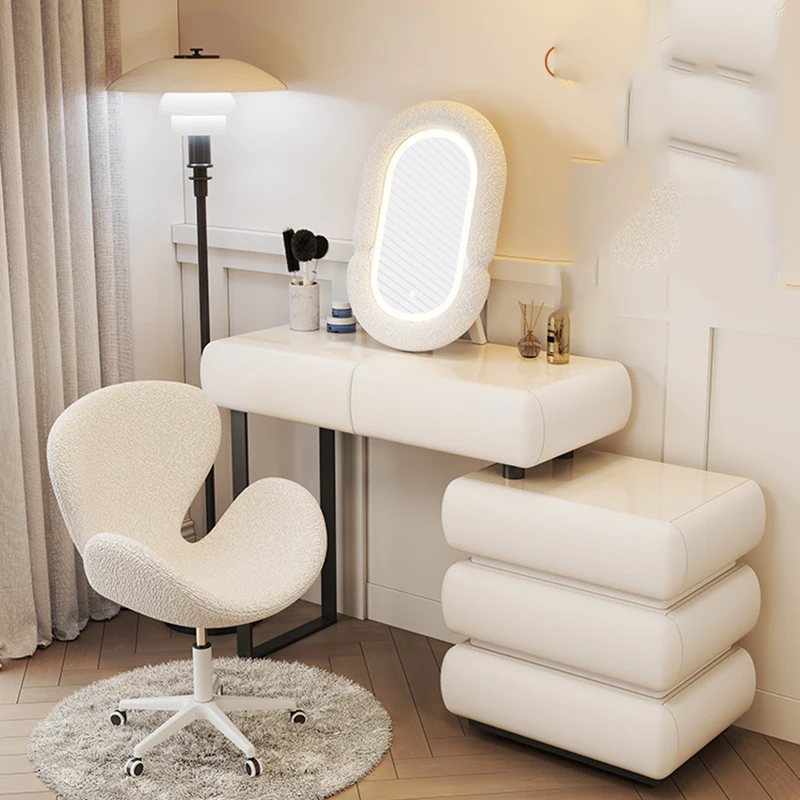 Minimalist Beige Vanity Tables Drawer Large Luxury Nordic Kawaii Vanity Tables Unique Girls Schmink Tisch Bedroom Furniture
Minimalist Beige Vanity Tables Drawer Large Luxury Nordic Kawaii Vanity Tables Unique Girls Schmink Tisch Bedroom Furniture
